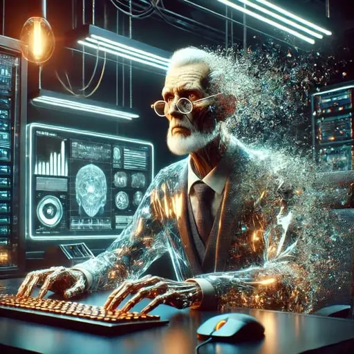 AI-generated portrait of Stephen Hannah